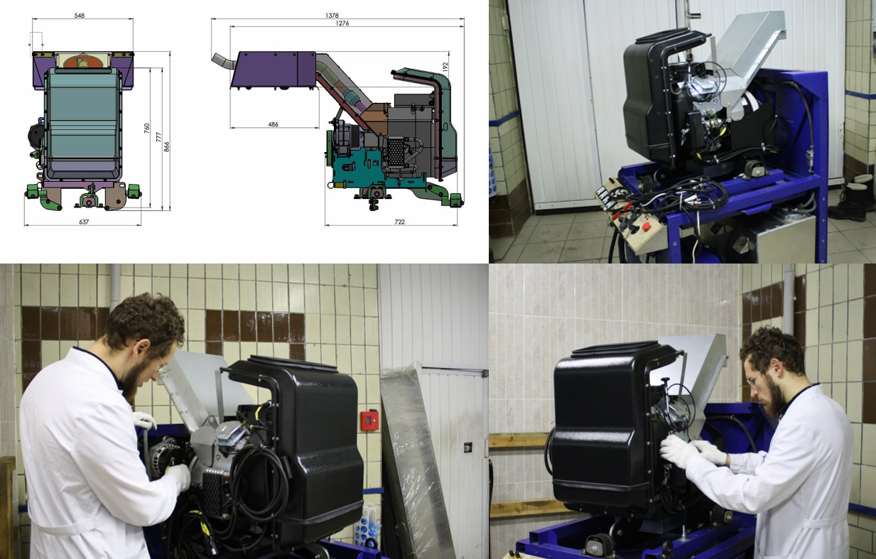 Power unit for hybrid vehicle ountline